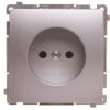 Simon Basic Gniazdo pojedyncze b/u 16A 250V srebrny mat BMG1.01/43