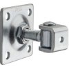 Zawias PSG 61.018.01 z szyldem 80x80x3mm - gwint M16 (regulowany, ucho ocynkowane)