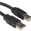 Kabel USB Złącze A USB A Złącze B USB B dł. 4.5m Przewód USB USB 2.0 kolor: Czarny