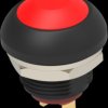 Pushbutton, 1 pole, red, unlit , 0.12 A/125 VAC, 0.2 A/50 VDC, 13.6 mm, IP68, 2-2329383-2