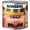 Ronseal 38670 10 Year Woodstain Teak 250ml