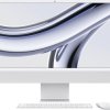 Apple iMac 24 Retina 4.5K (M3, 2023) 61 cm (24 cal) srebrny 8 GB RAM 512 GB SSD 8-Core CPU Układ M3 (10-rdzeniowy proces
