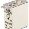 Bezpiecznik z wyśrodkowanym wyprowadzeniem 35A 500V NH000 gG ABB