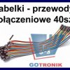 Przewody żeńsko-żeńskie 40szt. 10cm