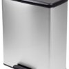 Curver Deco bin slim 254610 Kosz na śmieci 65 l (S x W x G) 480 x 615 x 280 mm srebrny, czarny 1 szt.