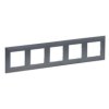 NILOE STEP Ramka 5 pięciokrotna stal szczotkowana 863995 LEGRAND
