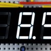 3x LED 7-segment white display, common cathode