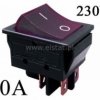 Przełącznik stabilny czarny; OFF-ON; 230V 30A; 4P