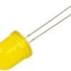 Dioda LED 10mm żółta, matowa, 600mcd
