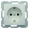 S.1/B.3/B.7 Glas Gniazdo pojedyncze SCHUKO z podwyższoną ochroną styków śnieżnobiały połysk 47238989
