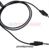 Przewód pomiarowy banan 4mm czarny 100cm