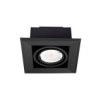 Lampa Podtynkowa Blocco Czarna 1X7w Gu10 Led Ml472 Milagro