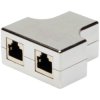Digitus AT-AG 2X8/8 Network Adapter Grey RJ45 CAT 5e 2x plug to 1x plug