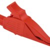 Zacisk krokodylkowy 32A izolowany 39.5mm Czerwony Staubli