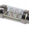 Żarówka sam. 6 LED 12V ( rurkowa) [ czer. ]