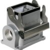 Surface mount housing, size D16, die-cast aluminum, 2 x M25, angled, longitudinal bow locking, IP65, 1787520000