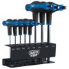 Draper Expert 33873 Soft Grip 'T' Handle Hexagon and Ball End Key Set (8 Piece)