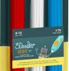 3Doodler 3DS-ECO-MIX1-75 Start Mix 1 Filament do drukarek 3D PLA czerwony, biały, niebieski 75 szt.