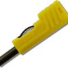 SLS 200 GE Wtyk izolowany 4mm z dodatkowym gniazdem 4mm, przyłącze przykręcane, 30A, żółty, Hirschmann, 932153103, SLS200GE