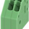PCB terminal, 2 pole, pitch 2.5 mm, AWG 24-10, 2 A, spring-clamp connection, green, 1989748