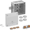 Skrzynka przyłączeniowa Spelsberg Abox Pro SLK-4², IP66, IP67, IP69, (D x S x W) 107 x 107 x 70 mm, szary, 1 szt.