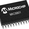 Przerzutnik, MIC5801YWM-TR, 8bit-Bit 24-pinowy, SOIC, Natężenie, napięcie, Microchip