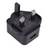 5V 1A USB Power Supply Black
