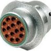 Pin housing, 14 pole, straight, natural, HD34-18-14PN