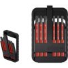 VDE bit kit, SL/PZ2, PH2, T15, T20, T25, 5.5 mm, slotted/Phillips/TORX/PlusMinus/Pozidriv, BL 75 mm, L 187 mm, 45804