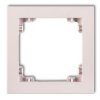DECO Ramka uniwersalna z tworzywa DECO Pastel Matt pudrowy róż 40DR-1 KARLIK