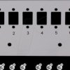 FB5002 Front panel for 6x LC-Duplex / 6x SC-Simplex