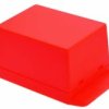 NUP7050420RD Obudowa; uniwersalna ABS; 70x50,4x42mm, czerwona, zatrzaskowa, kołnierz montażowy
