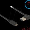 85164 USB 2.0 Kabel, EASY A male angled to Micro B male, 0.5 m