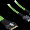 82195 PCIe 4.0 Cable Slim SAS SFF-8654 8i to 2 x OCuLink SFF-8611 4i 0