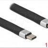 86940 Sync and charging cable, USB 2.0 C -> USB-C, 13 cm, flat