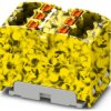 Distribution block, push-in connection, 0.14-2.5 mm², 6 pole, 17.5 A, 6 kV, yellow/black, 3002795