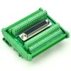 CZH-LABS DIN Rail Mount D-SUB DB78HD Female Header Interface Module, DSUB Breakout Board.