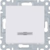 LUMINA Wyłącznik zwierny przycisk z podświetleniem biały WL0410 HAGER