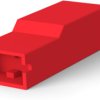 Insulating housing for 6.35 mm, 1 pole, PA, UL 94V-0, red, 2-154719-0