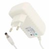 POSB24050A-WH 24V/0.5A/12W biały, adapter horyzontalny, gniazdo AC:CEE7/16. wtyk DC:2.1/5.5(+)