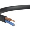 Przewód Prądowy H03vvh2-F / Omyp 300V 2X1,5 Płaski Czarny Linka Elektrokabel...