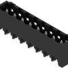 Pin header, 8 pole, pitch 5 mm, straight, black, 1841220000