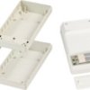 ABS enclosure, (L x W x H) 152 x 83 x 33.5 mm, gray white (RAL 9002), IP65, A9073207