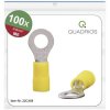 Quadrios 22C458 Ring Terminal 6.0mm² 6.5mm Hole Ø Yellow Partially Insulated