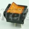 Przeł. kołys. podśw. duży ON-OFF 12V żółty