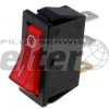 Przeł. kołys. podśw. średni ON-OFF AC czerwony