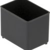 ESD compartment insert, black, (L x W x D) 47 x 39 x 55 mm, ESD EINSATZ A9-1