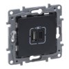 NILOE SELECTION Gniazdo 2xUSB typ a + c 3 A antracyt 762297 LEGRAND