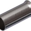 Uninsulated wire end ferrule, 4.0 mm², 12 mm long, silver, 22C478