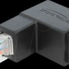 86423 Adapter RJ45 plug angled > RJ45 jack Cat.6 UTP